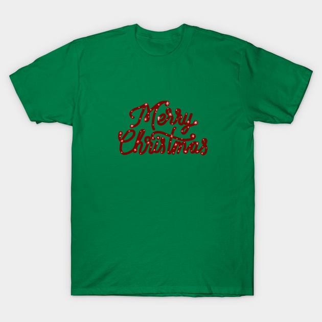 Weihnachten Schrift T-Shirt by Blumchen